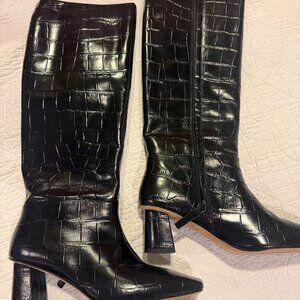 3.1 Philip Lim Tess Square Toe Shaft Boot Size 38